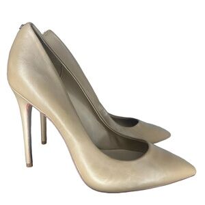 Sam Edelman Pointed Toe Pumps 11 Stiletto Classic Glam Evening Nude Beige Danna